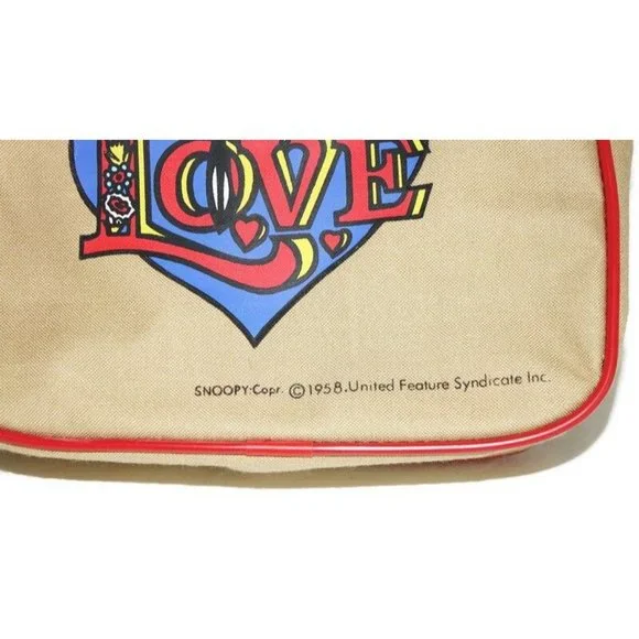Vintage Snoopy Bag Peanuts Satchel NOS Children's Kid's Shoulder Strap Purse - Picture 2 of 9